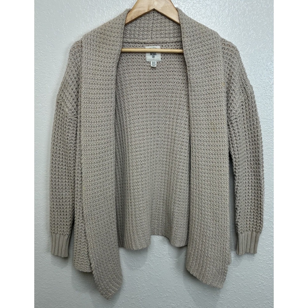 Billabong Fisherman Weave Cardigan Women's Y2K Farm Core Cottage Shawl Size S